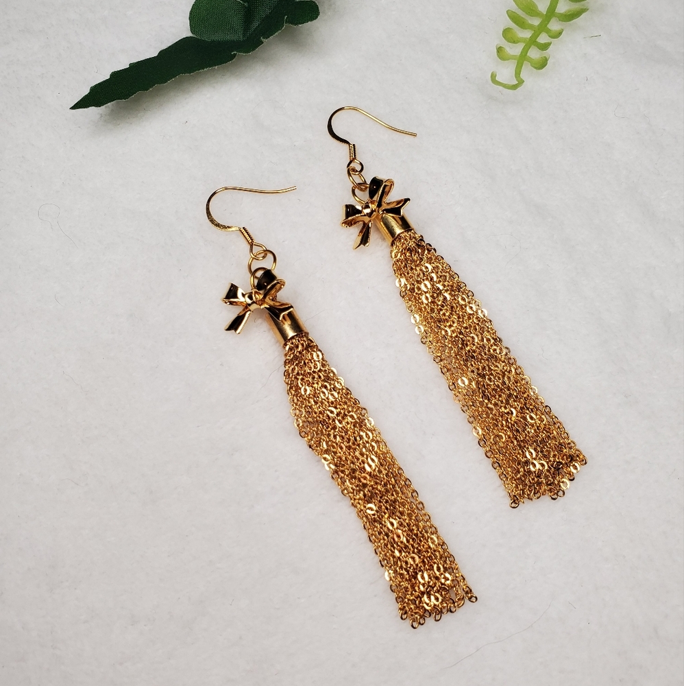 Tassel & Bow Earrings